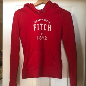 Abercrombie Fitch red hoodie
